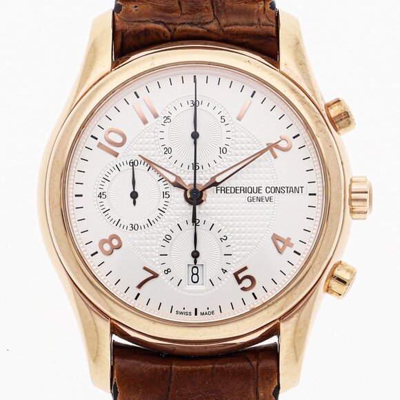 Frédérique Constant Watches FC392 Gold Plated/leather Mechanical Automatic - Picture 1 of 7